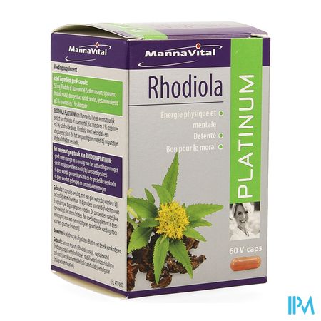 Mannavital Rhodiola Platinum V-caps 60