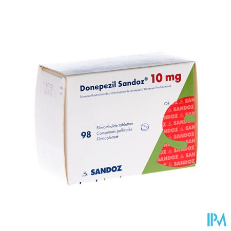 Donepezil Sandoz 10,0mg Filmomh Tabl 98 X 10,0mg