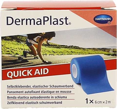 Dp Quickaid 6cm X 2m,blauw 1 P/s 3
