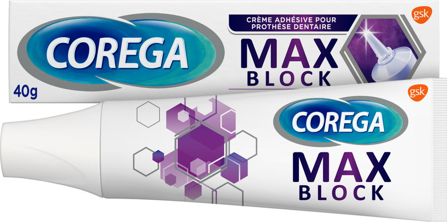 Corega Max Block Kleefcreme Gebitsprothese 40g 7