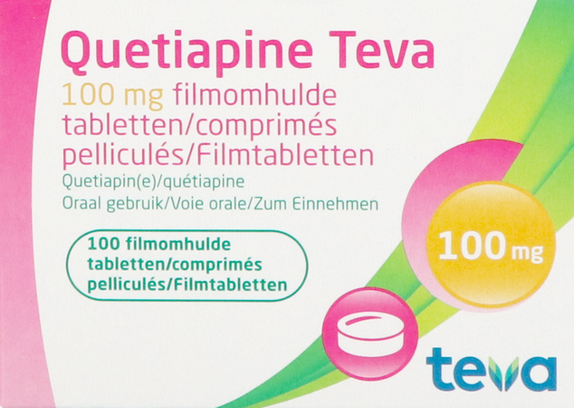 Quetiapine Teva 100mg Filmomh Tabl 100 1