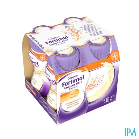 Fortimel Compact Fiber 2.4kcal Vanille 4x125ml 3