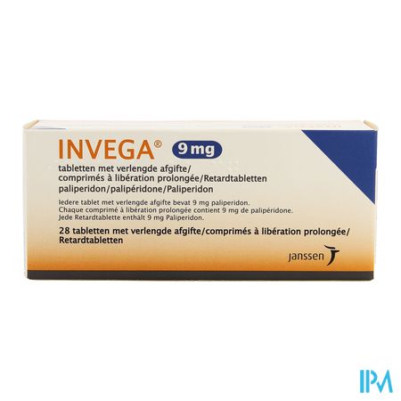 Invega Tabl Retard 28 X 9mg 2
