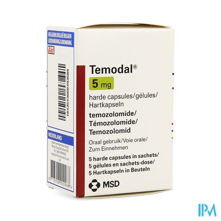 Temodal 5 mg gél. sachet 5