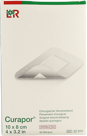 Curapor Verb Chirurg. Steriel 8cmx10cm 50 32913 7