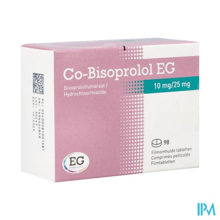 Co Bisoprolol EG 10Mg/25Mg Tabl 98