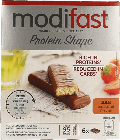 Modifast Protiplus Barre Chocolat Lt-caramel 162g 2