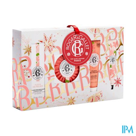 Roger&gallet Set Noel Rit Fleur Figuier 4 Prod.