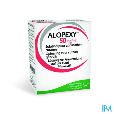 Alopexy 50mg/ml Sol Application Cutanee Fl 3x60ml