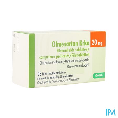 Olmesartan Krka 20mg Filmomh Tabl 98 X 20mg