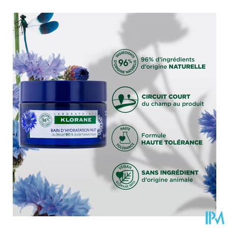 Klorane Gezicht Korenbloem Nacht Hydra Bad 50ml 13