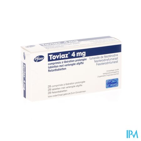 Toviaz 4mg Comp Verlengde Afgifte 28 X 4mg