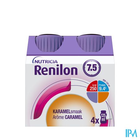 Renilon 7.5 Karamel Fles 4x125ml 177026 Nf