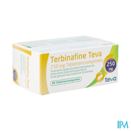 Terbinafine Teva Comp 98 X 250mg