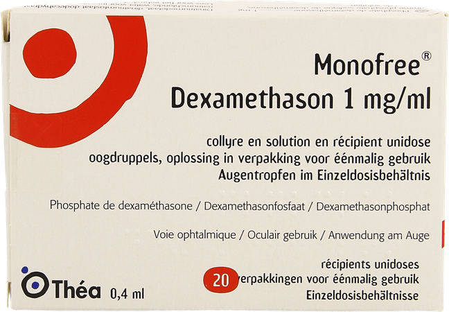 Monofree Dexamethason 1mg/ml 20 Ud X 0,1 % 4