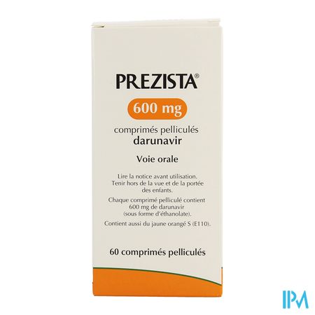 Prezista 600mg Comp 60 X 600mg 6