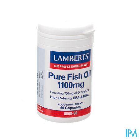 Lamberts Huile Poisson Pur 1100mg Caps 60 1