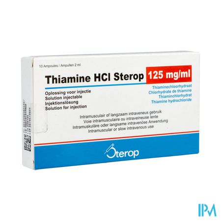 Thiamine HCl Sterop 125 mg/ml inj. opl. i.v. amp. 10 x 2 ml