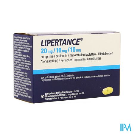 Lipertance 20mg/10mg/10mg Filmomh Tabl 90