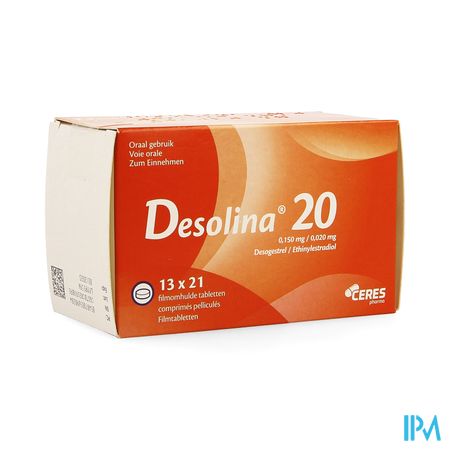 Desolina 20 0,020mg/0,150mg Comp 13 X 21