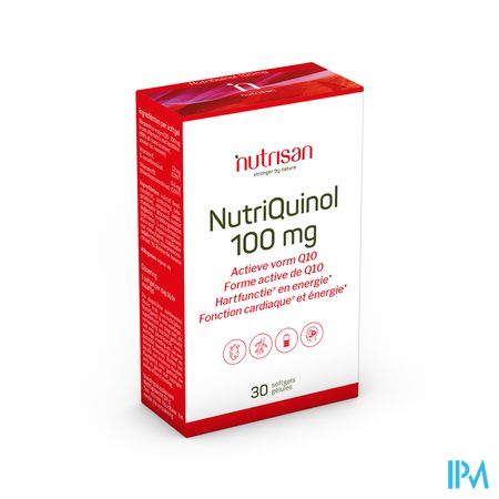 Nutriquinol 100mg Nf  30 gélules souples Nutrisan