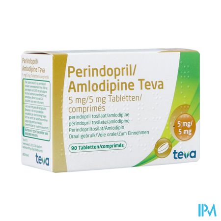 Perindopril Amlodipine Teva 5mg/ 5mg Comp 90 1
