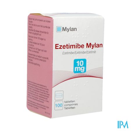 Ezetimibe Mylan Pi Pharma 10mg Comp 100 Pip