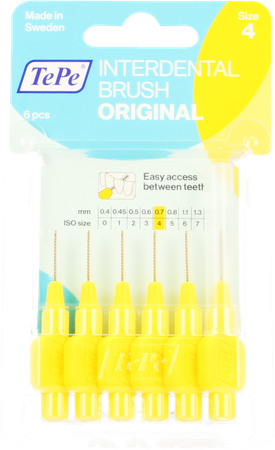 Tepe Interdental Brush 0,70mm Yellow 6 5