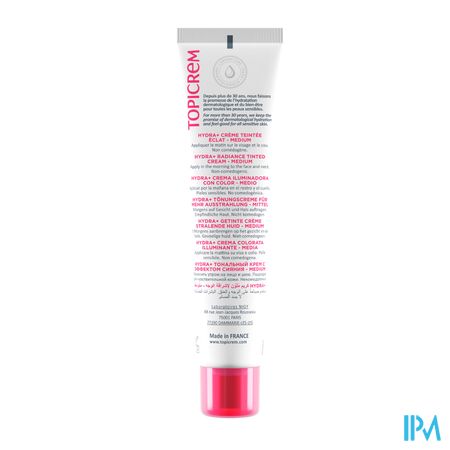 Topicrem Hydra+ Cr Teintee Eclat Claire 40ml Nf 1