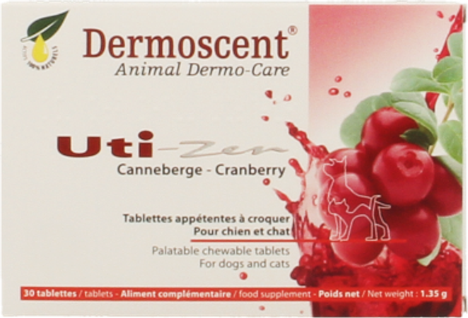 Dermoscent Uti-zen Hond Kat Tabl 30 5
