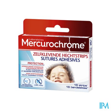 Mercurochrome Zelfklevende Hechtstrips