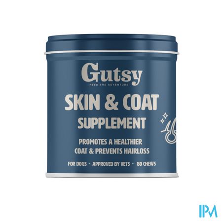 Gutsy Skin & Coat Supplement Chews 80
