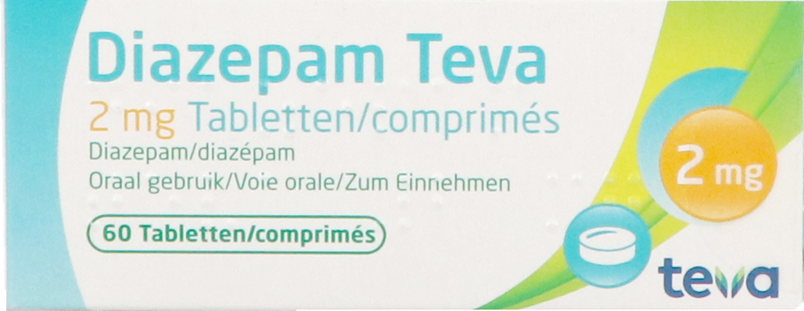 Diazepam Teva Comp 60x 2mg 2