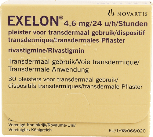 Exelon 4,6mg/24u Pleister Transdermaal 30 4