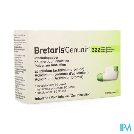 Bretaris Genuair 322mcg Poudre Inhal 1x60 Doses