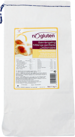 Nogluten Broodmix + Vezels 1kg 5590 Revogan 2