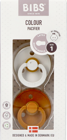 Bibs 1 Fopspeen Duo Haze/caramel 2 3