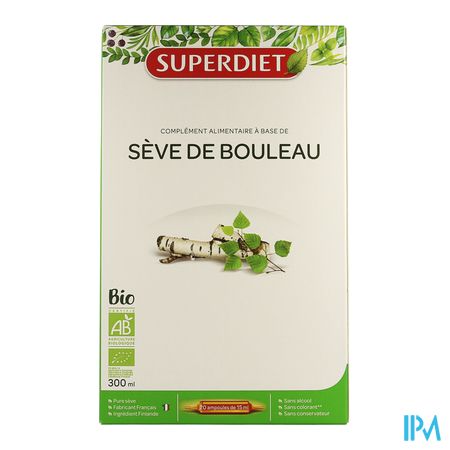 Superdiet Seve Bouleau Bio Amp 20x15ml 3