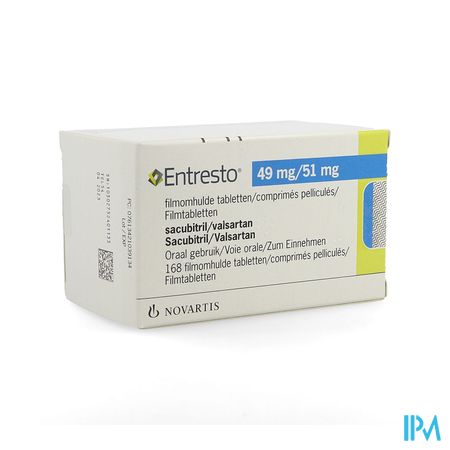 Entresto 49mg/ 51mg Filmomh Tabl 168