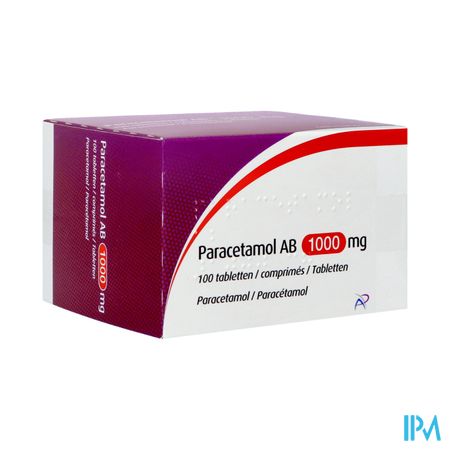 Paracetamol Ab 1000mg Comp 100