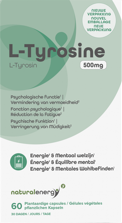 Natural Energy l-tyrosine 500mg Caps 60 4
