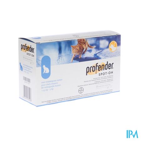 Profender Spot-on Kat Medium >2,5-5kg Pip 4x0,7ml