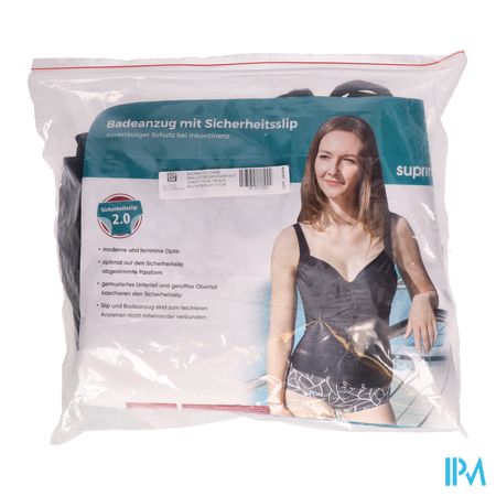 Suprima 1537 Maillot De Bain Dame+slip Pe Noir T48 1