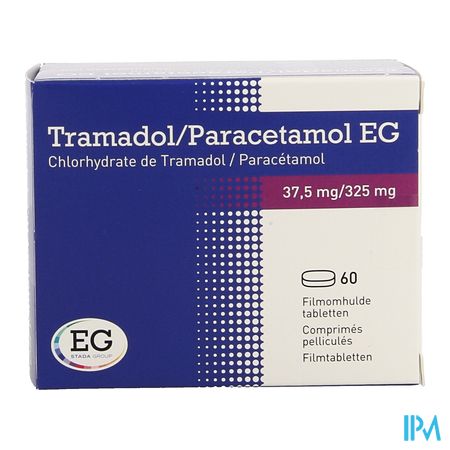 Tramadol Paracetamol EG 37,5Mg/325Mg Filmom Tabl60 1