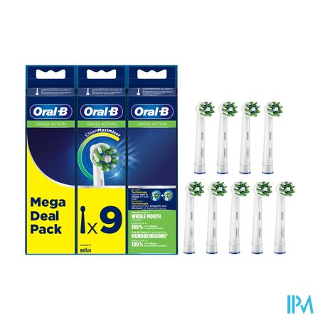 Oral-b Refill Eb50-9 Crossaction 9