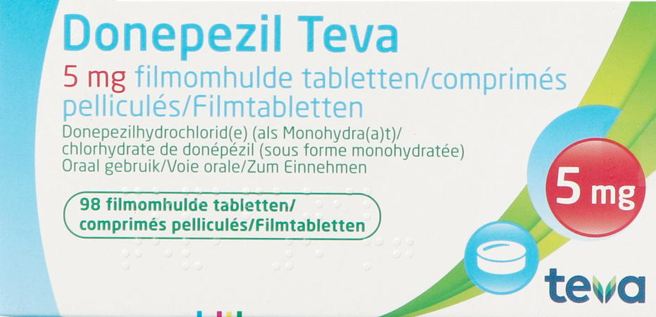 Donepezil Teva 5,0mg Filmomh 98x 5,0mg 1