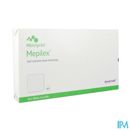 Mepilex Schuimverb Sil Abs Ster 10x20cm 5 294200