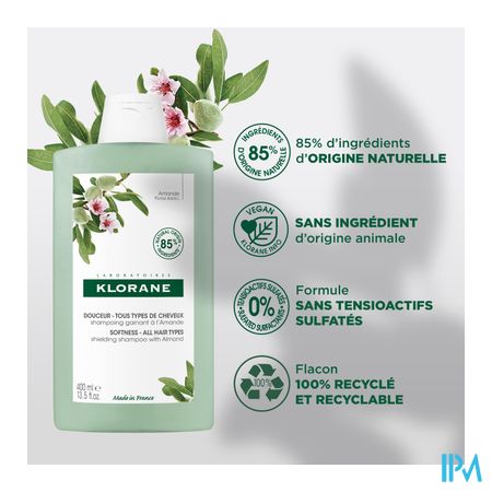 Klorane Capil. Sh Omhullend Amandel 200ml 8