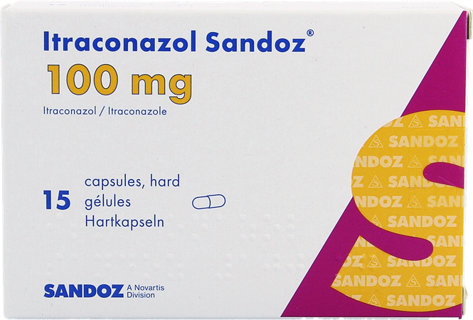 Itraconazole Sandoz Caps 15x100mg 2