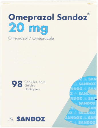Omeprazol Sandoz 20mg Pi Pharma Caps 98x20mg Pip 1